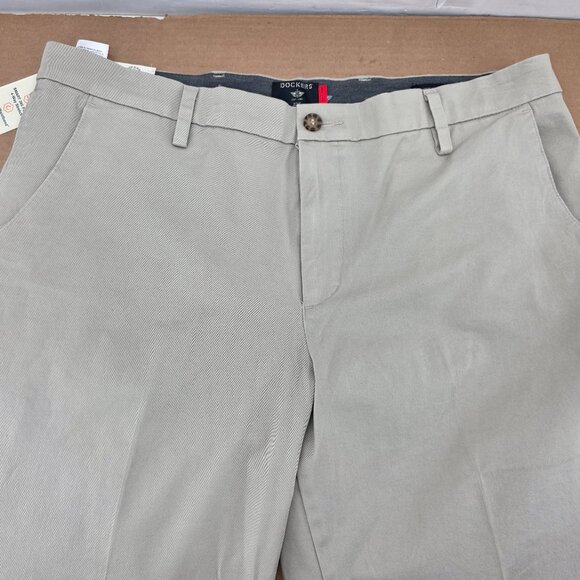 Dockers Pants Men Workday Khaki Smart 360 Flex Big/Tall Classic Fit Chino 38 32 - Picture 3 of 16